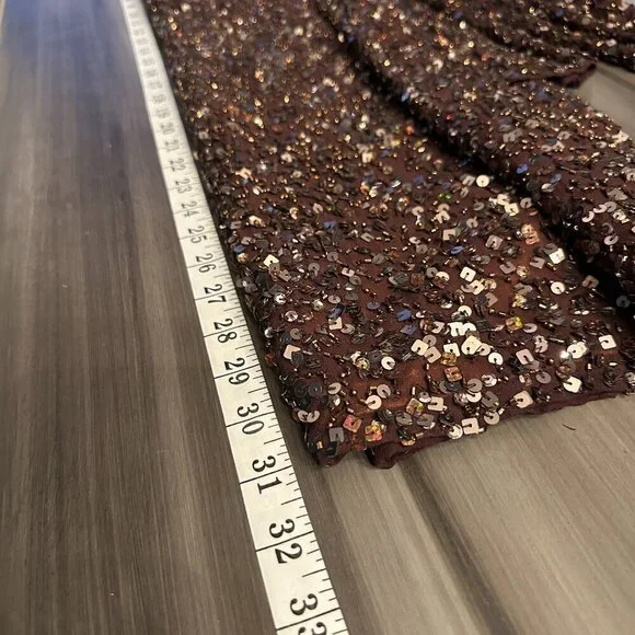 Shail K. Womens Sequin Cocktail Prom Mini Bodycon Dress Long Sleeves Size 2 - Picture 10 of 10